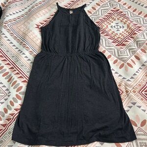 Aventura organic cotton dress size small gray pockets